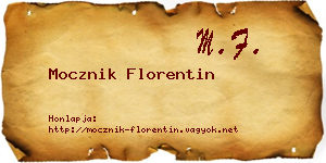 Mocznik Florentin névjegykártya